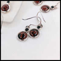 Mahogany Obsidian Dangle Earrings