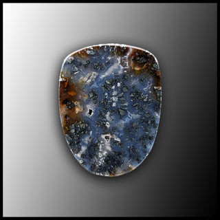 MIQ110c Marcasite in Quartz Cabochon