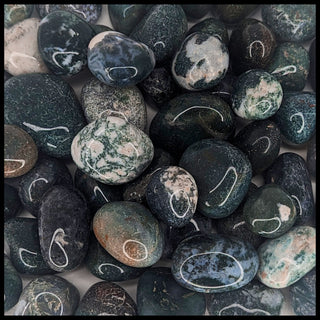 Moss Agate, Tumbled Stone, Individual