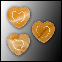 Orange Calcite Hearts