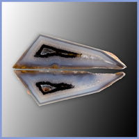 POL608pr Polyhedroid Agate Pair