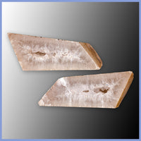 POL611pr Polyhedroid Agate Pair