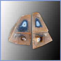 POL613set Polyhedroid Agate 3pc Set