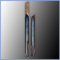 POL614pr Polyhedroid Agate Pair