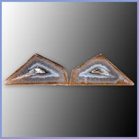 POL629pr Polyhedroid Agate Pair