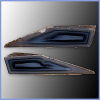 POL632pr Polyhedroid Agate Pair