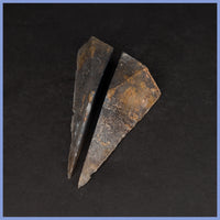 POL632pr Polyhedroid Agate Pair