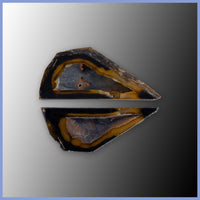 POL635pr Polyhedroid Agate Pair