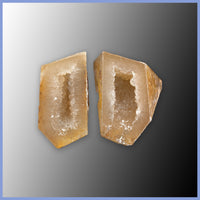 POL638pr Polyhedroid Agate Pair