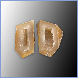 POL638pr Polyhedroid Agate Pair
