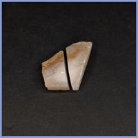 POL639pr Polyhedroid Agate Pair