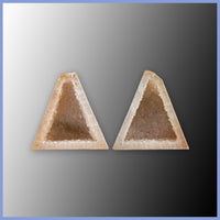 POL640pr Polyhedroid Agate Pair