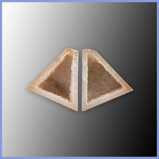 POL640pr Polyhedroid Agate Pair