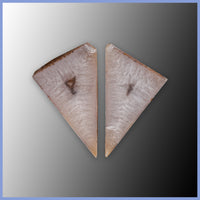 POL647pr Polyhedroid Agate Pair