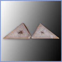 POL647pr Polyhedroid Agate Pair