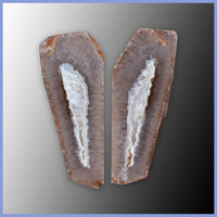 POL648pr Polyhedroid Agate Pair