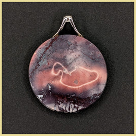 POR102lr Porcelain Jasper Pendant