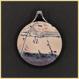 POR108lr Porcelain Jasper Pendant