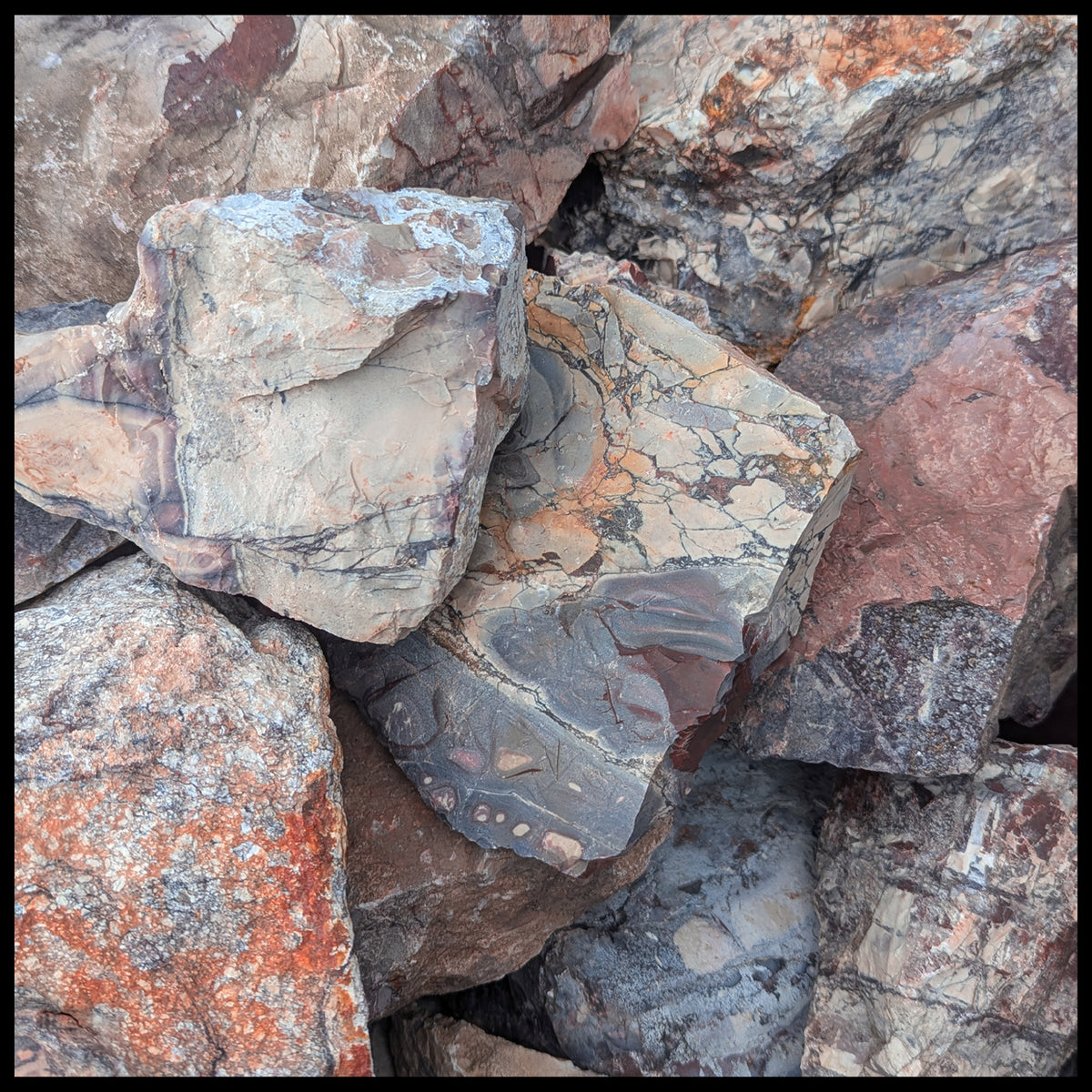 Normal Jasper Rocks Porcelain Jasper, Rough Rock, per lb| The Gem Shop, Inc.