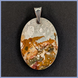 RBP103ov Rocky Butte Jasper Pendant