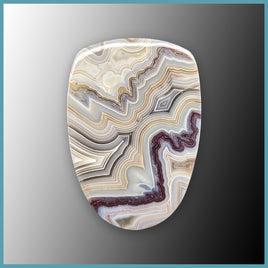 REL585c Red Lace Agate Cabochon