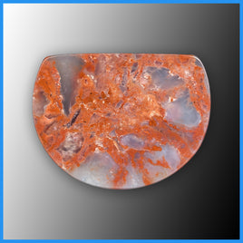 REV112c Red Velvet Agate Cabochon