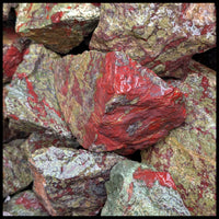 Dragon Blood Jasper, Rough Rock, per lb