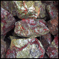 Dragon Blood Jasper, Rough Rock, per lb