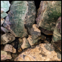 Fluorite, Rough Rock, per lb