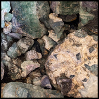 Fluorite, Rough Rock, per lb