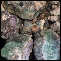 Fluorite, Rough Rock, per lb