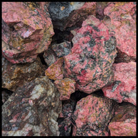 Rhodonite, Rough Rock, per lb