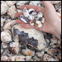 Salvia Purple Chalcedony, Rough Rock, per lb