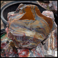 Sarape Jasper, Rough Rock, per lb