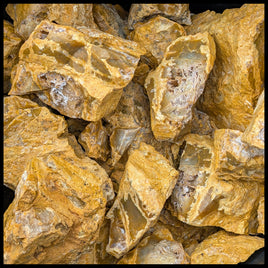 Yellow Feather Agate, Rough Rock, per lb