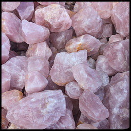 Rose Quartz, Rough Rock, per lb