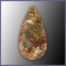 RRP736c Regency Rose Plume Agate Cabochon