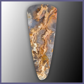 RRP738c Regency Rose Plume Agate Cabochon