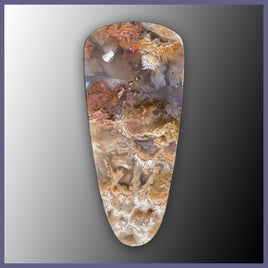 RRP739c Regency Rose Plume Agate Cabochon