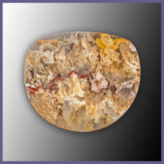 RRP763c Regency Rose Plume Agate Cabochon
