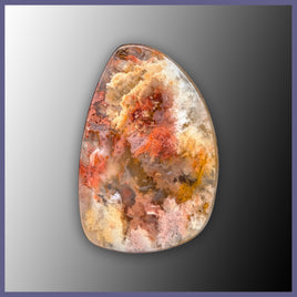 RRP766c Regency Rose Plume Agate Cabochon