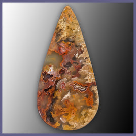 RRP769c Regency Rose Plume Agate Cabochon
