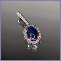 RSJ330 Sapphire & Diamond Pendant