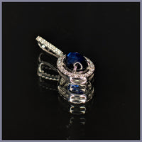 RSJ330 Sapphire & Diamond Pendant