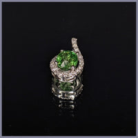 RSJ331 Tsavorite & Diamond Pendant