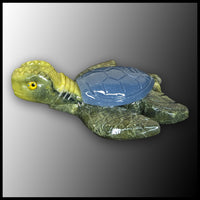 Serpentine and Angelite Sea Turtle