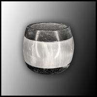 Selenite & Limestone Candle Holder