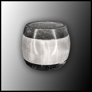 Selenite & Limestone Candle Holder