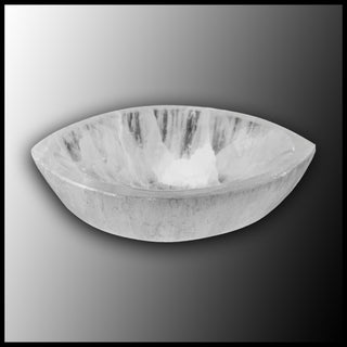 Selenite Bowl, Oval, 14cm