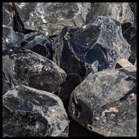 Sheen Obsidian, Rough Rock, per lb